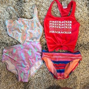 Girls swimsuit bundle - size 6/6x